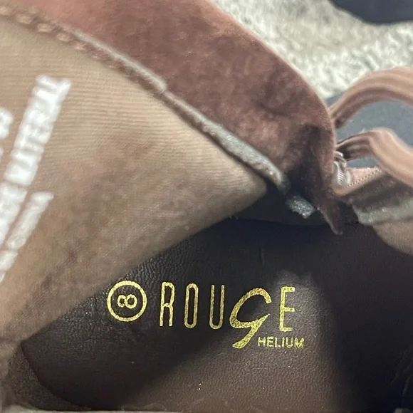 Rouge helium brown soft lace up platform combat style boots women’s size 8 - Picture 14 of 16